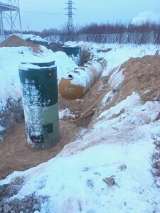 Монтаж Очистных сооружений ливневых стоков на производственной площадке в Московской области
