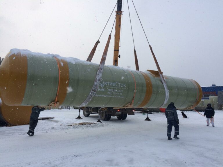 Отгрузка пожарных резервуаров 55м3Х2  в Кемеровскую область