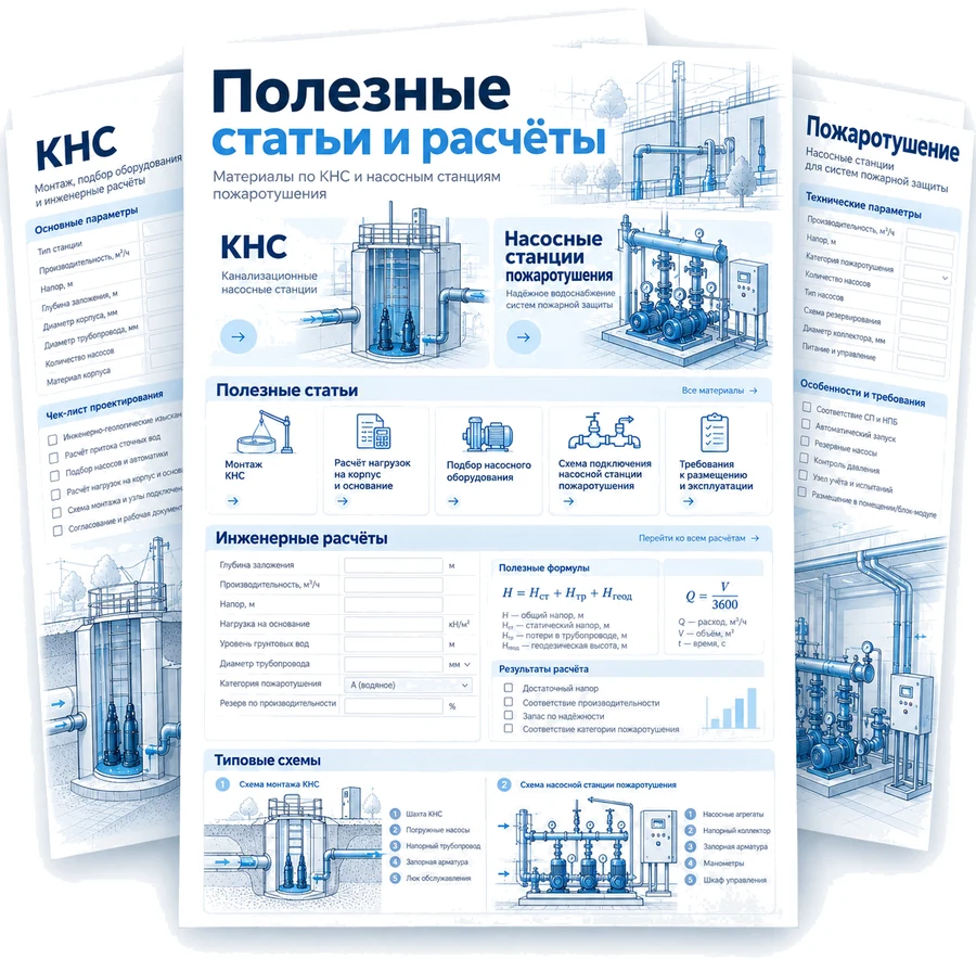 Полезные статьи и инженерные расчёты АктивСток