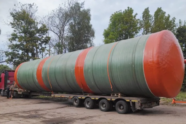 Завод АСК — доставка резервуара на площадку